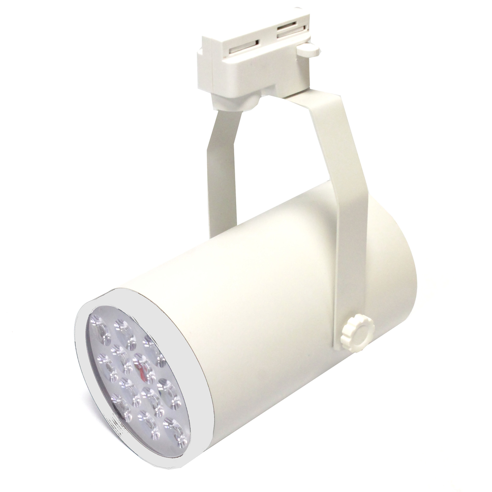 Bematik - Projecteur à LED 12W ferroviaire blanc ivoire 100x190mm blanc journée froide - Ampoules LED