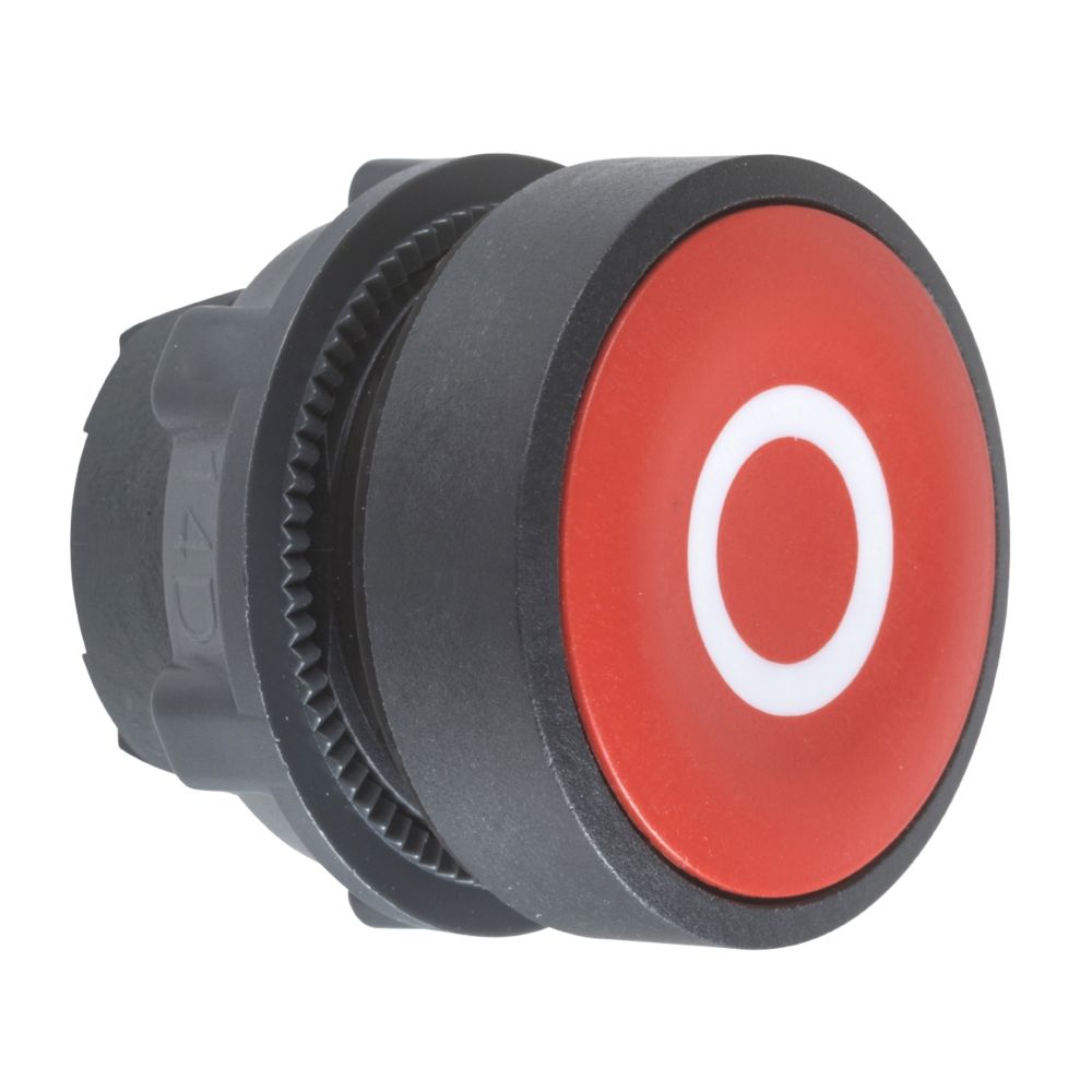 Schneider Electric - tête bouton poussoir - affleurant - marquage 0 - rouge - schneider zb5aa432 - Autres équipements modulaires