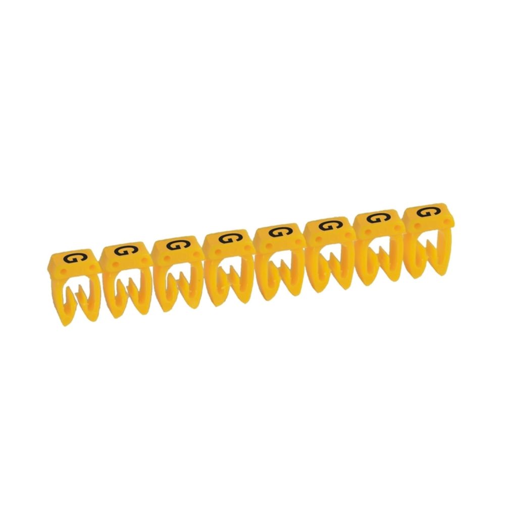 Legrand - repère pour fil de 4 à 6 mm2 - lettre g - couleur jaune - legrand cab 3 - Accessoires de câblage
