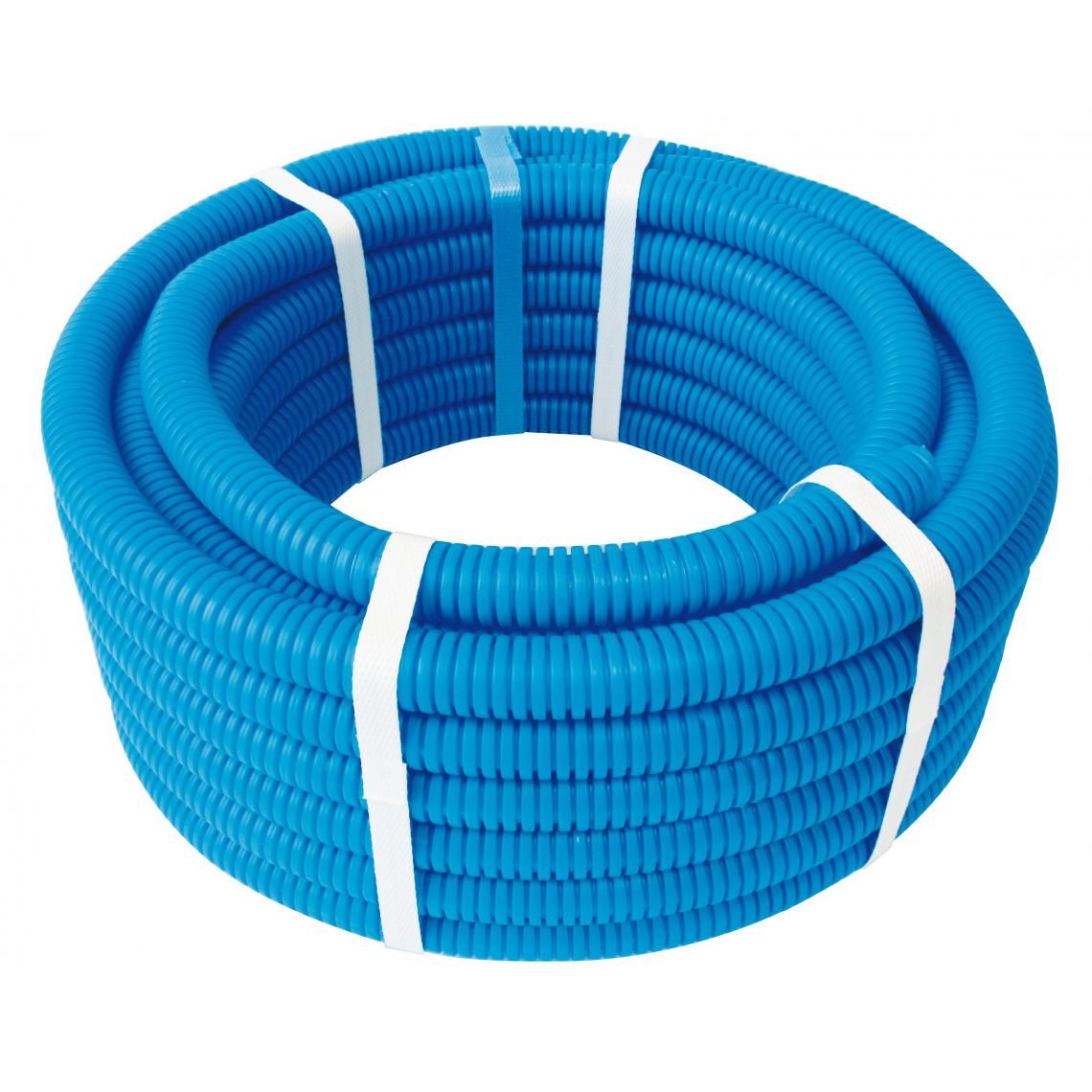 Somatherm For You - Couronne de tube PER gainé bleu Ø20 - longueur 25m - Coudes et raccords PVC
