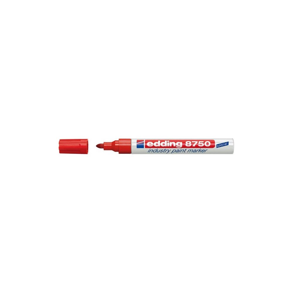 Edding - Marqueur industriel 8750 rouge edding 1 PCS - Pointes à tracer, cordeaux, marquage