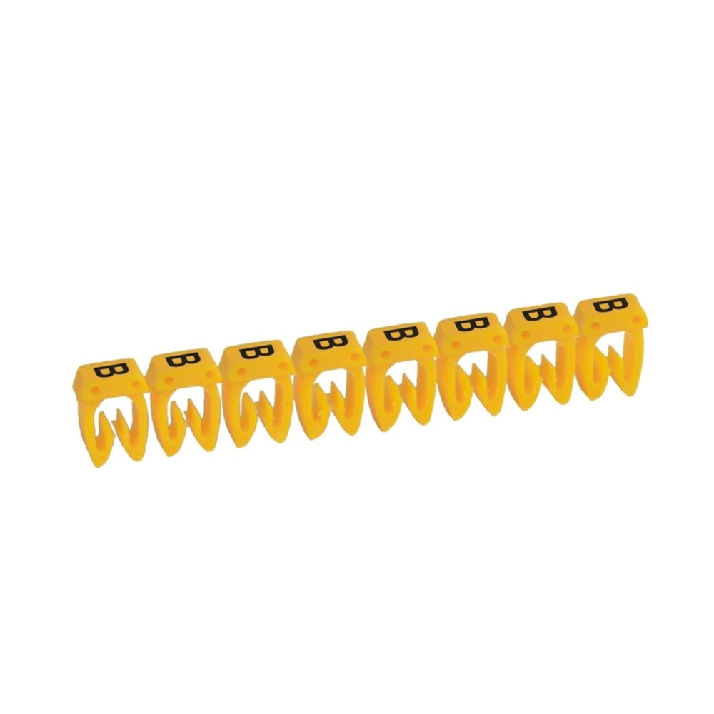 Legrand - repère pour fil de 4 à 6 mm2 - lettre b - couleur jaune - legrand cab 3 - Accessoires de câblage