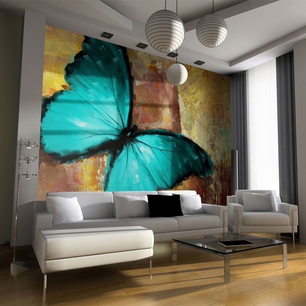 Artgeist - Papier peint - Painted butterfly 350x270 - Papier peint