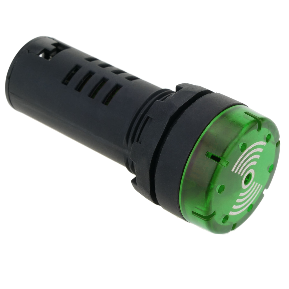 Bematik - Buzzer 22mm 220 VAC pour panneaux de commande signal sonore vert - Interrupteurs et prises étanches