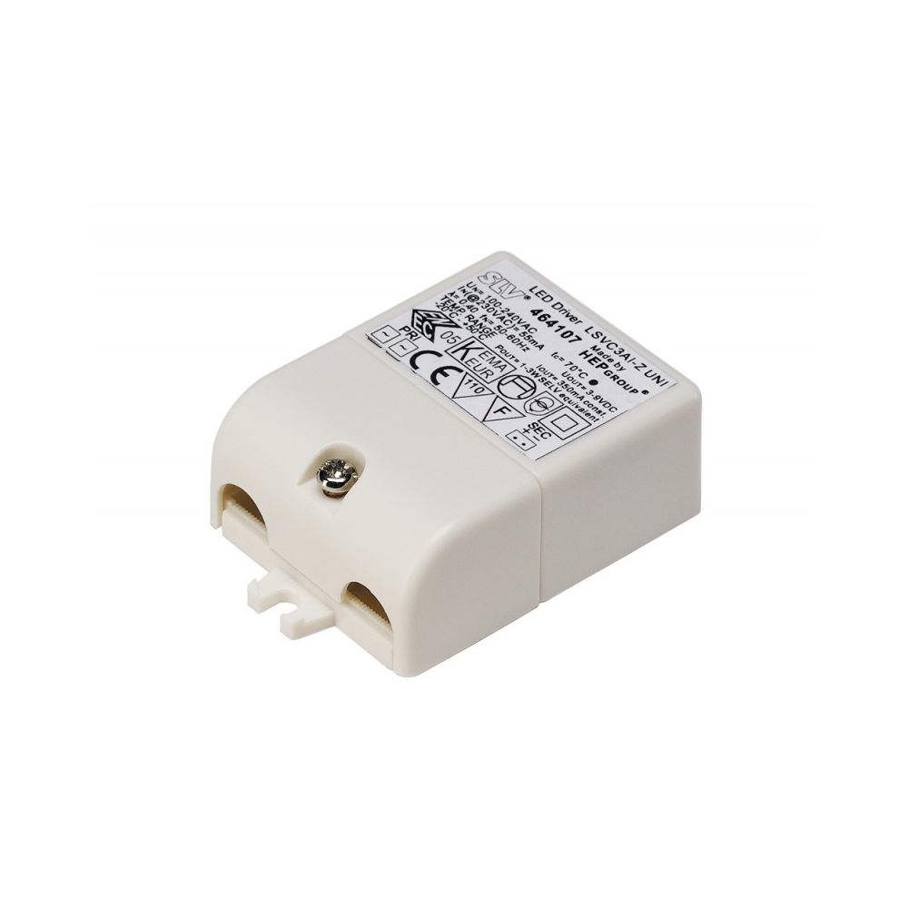 Slv - ALIMENTATION LED, 3VA, 350mA, fiche et serre-câble inclus - Convertisseurs