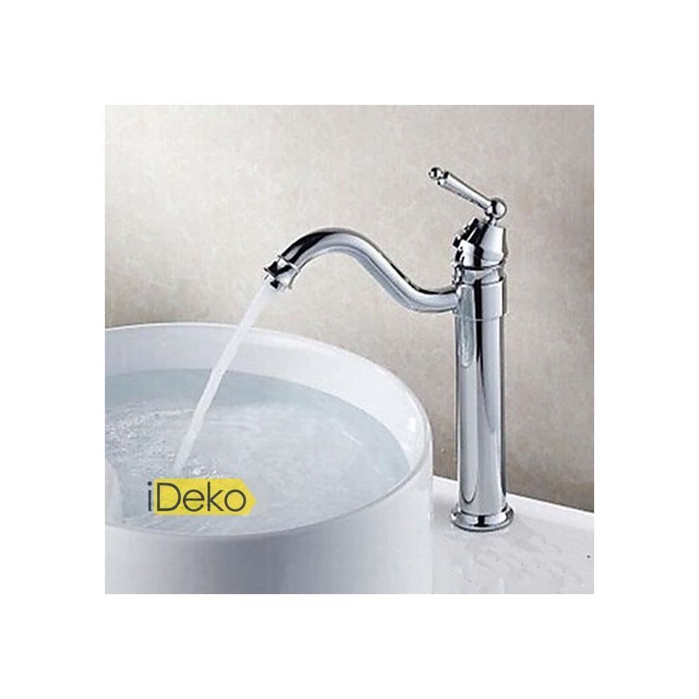 Ideko - iDeko® Robinet Mitigeur Lavabo Contemporaine en laiton bassin (finition chromée) - Lavabo