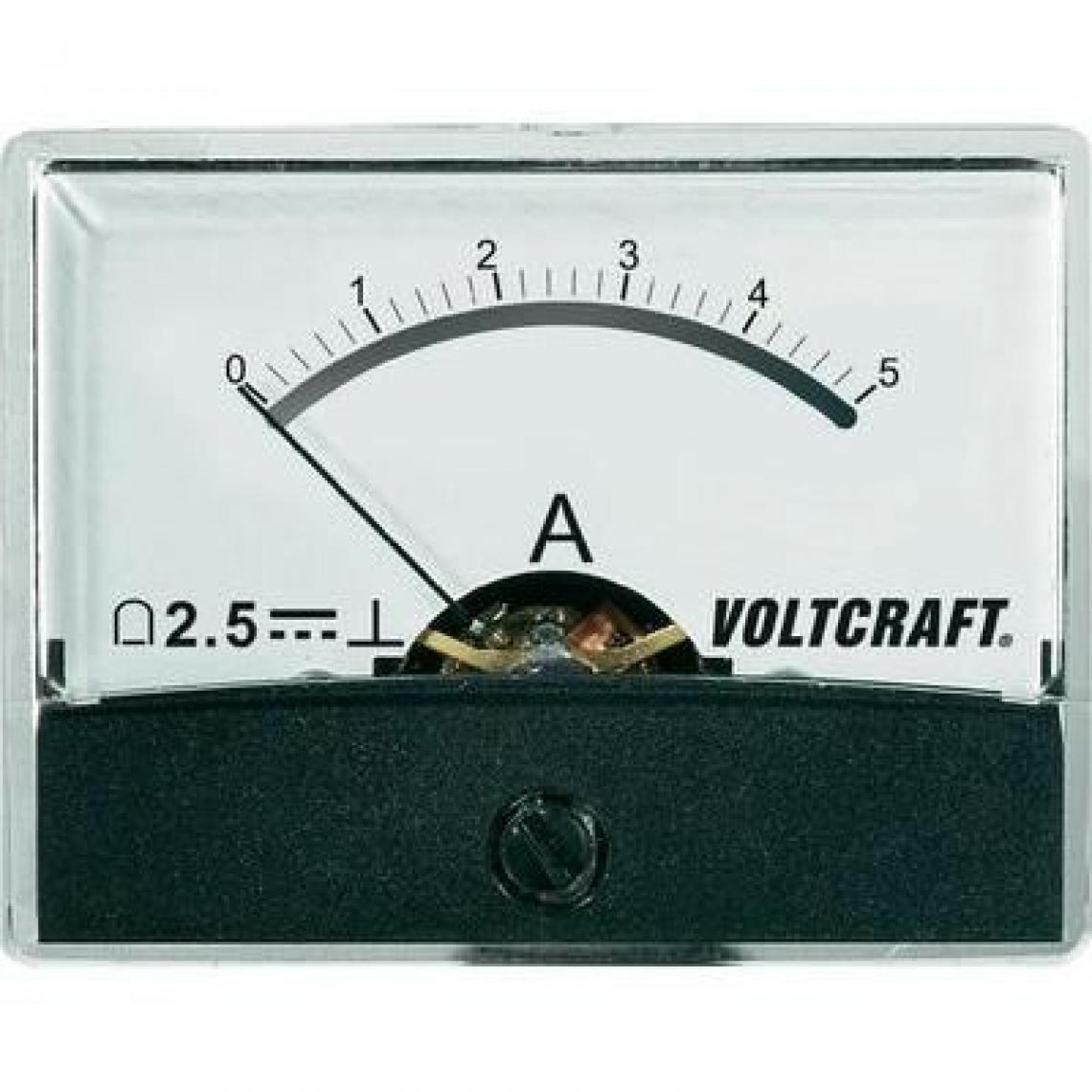 Voltcraft - Appareil de mesure encastrable analogique VOLTCRAFT AM-60X46/5A/DC - Appareils de mesure