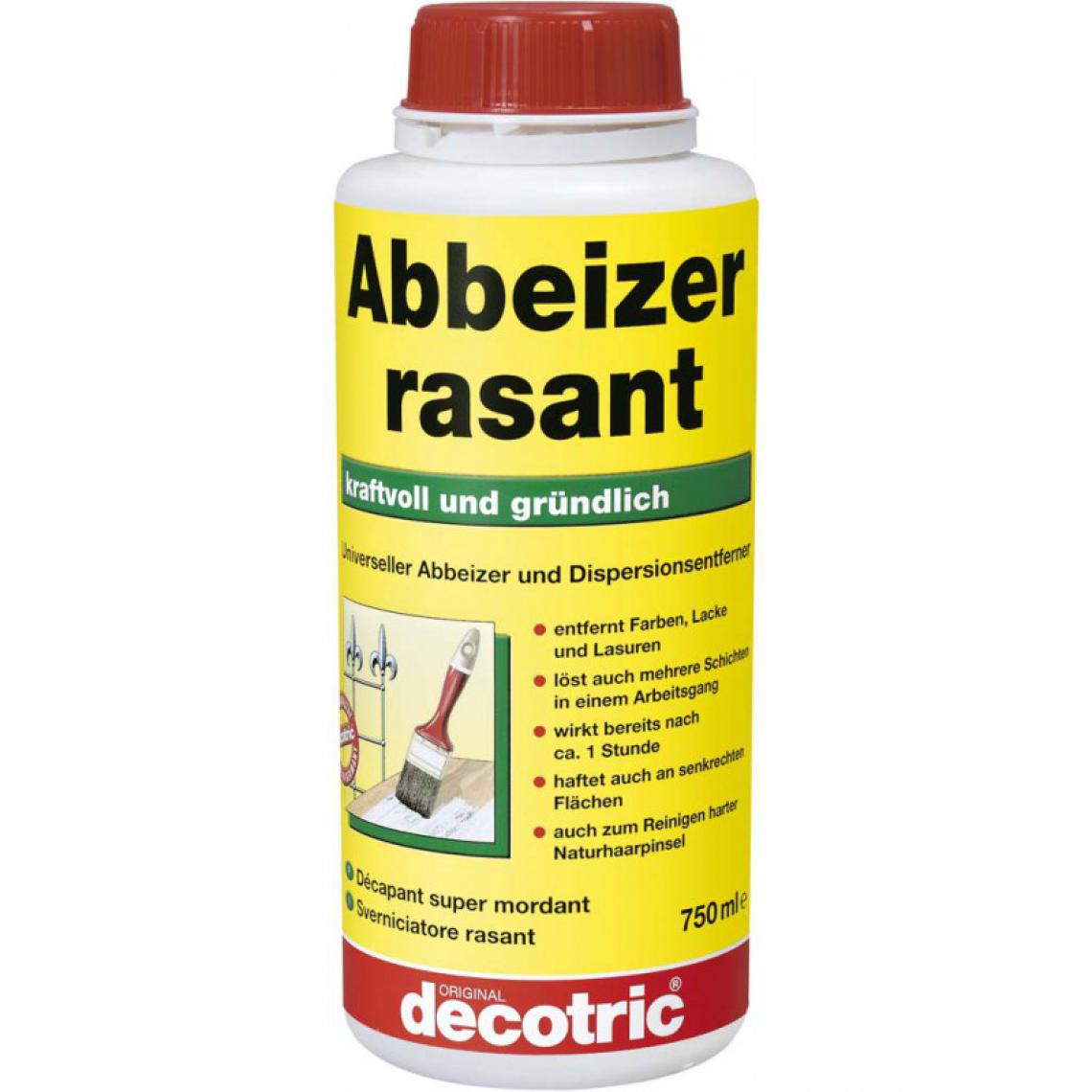 Decotric - Décapant Rasant 750 ml - Piles rechargeables
