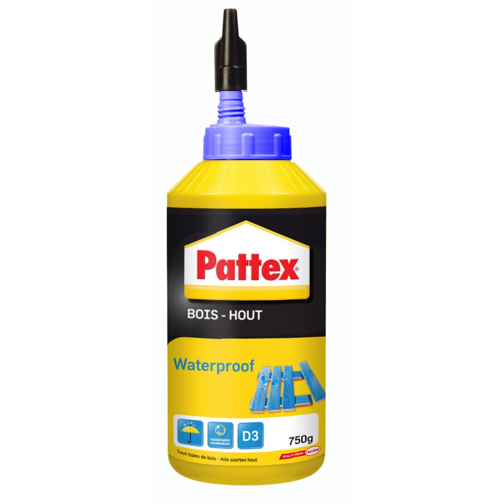 Pattex - Colle à bois Waterproof PATTEX - bib 750 g - 1419269 - Colle & adhésif