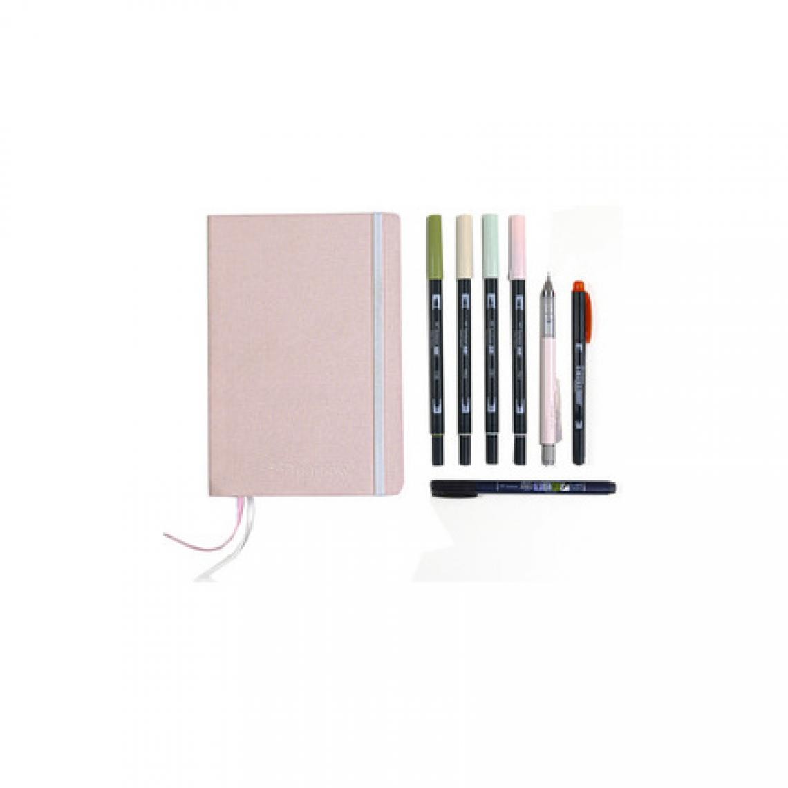 Tombow - Tombow Kit de journaling créatif PASTEL, avec carnet () - Outils et accessoires du peintre