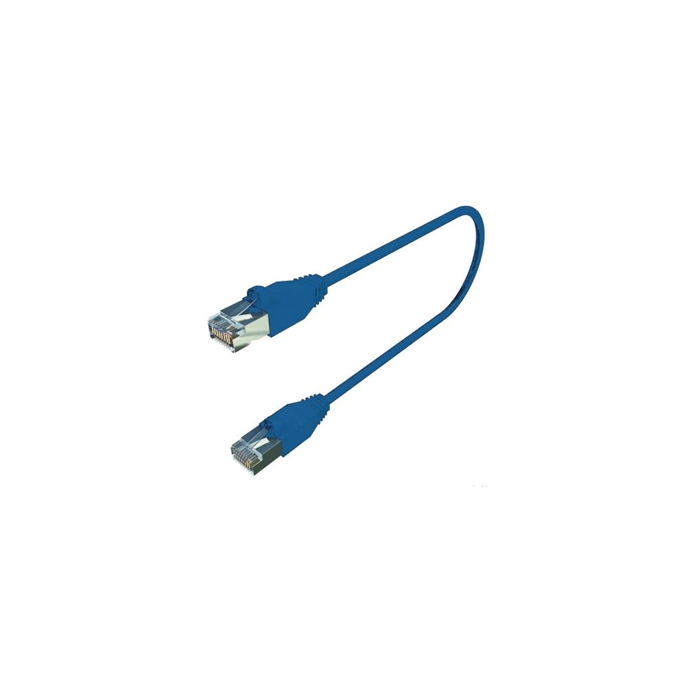 Gigamedia - cordon de brassage rj45 catégorie 6 sftp longueur 1 mètre bleu - Fils et câbles électriques