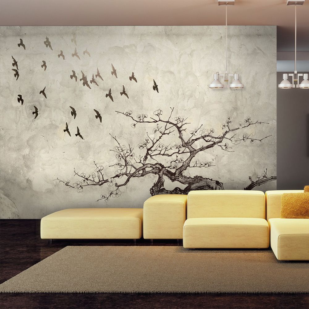 Bimago - Papier peint - Flock of birds - Décoration, image, art | Animaux | - Papier peint