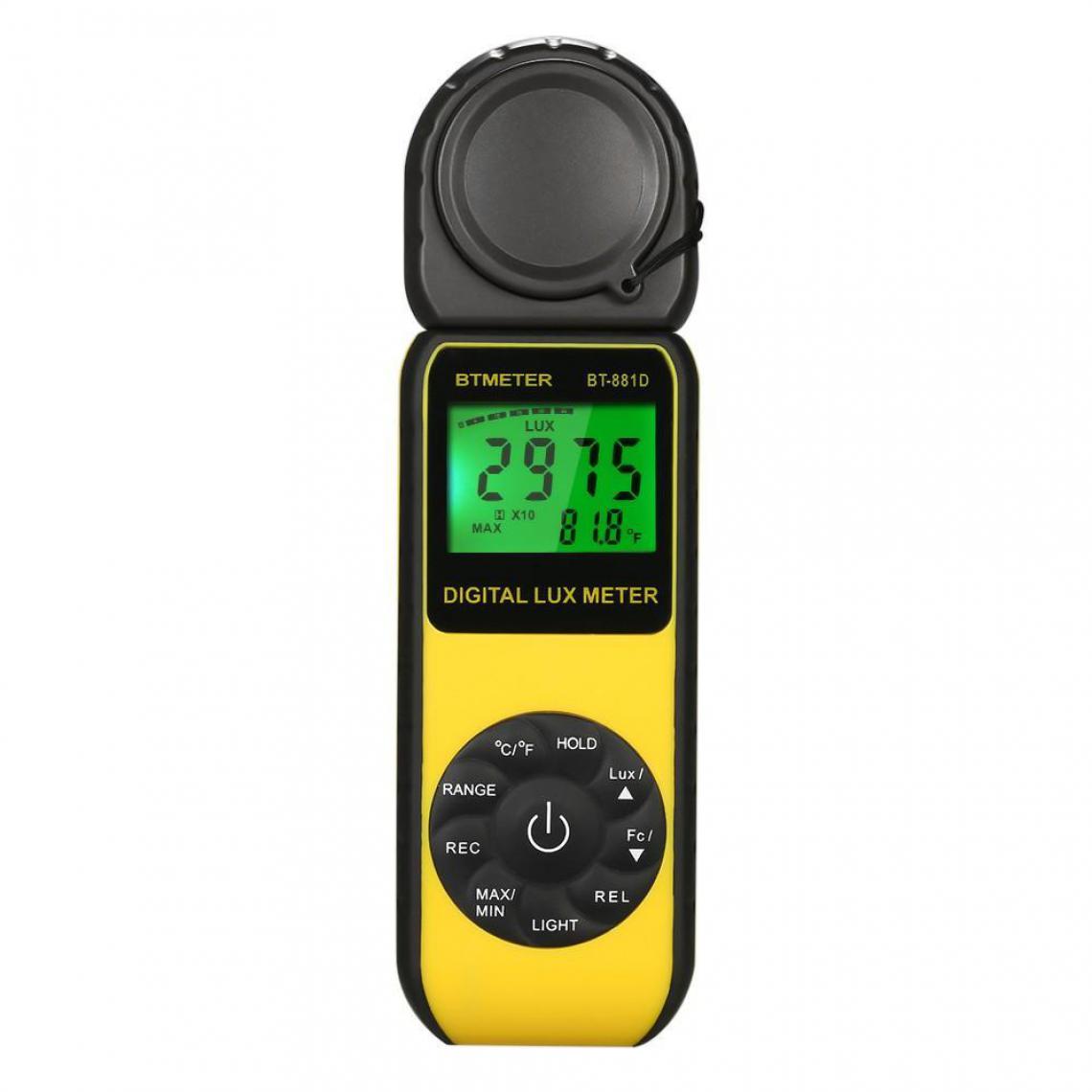 Justgreenbox - Luxmètre numérique Luxmètre portable Lux/FC Luminomètre Photomètre Mesure Testeur - 33011024193 - Appareils de mesure