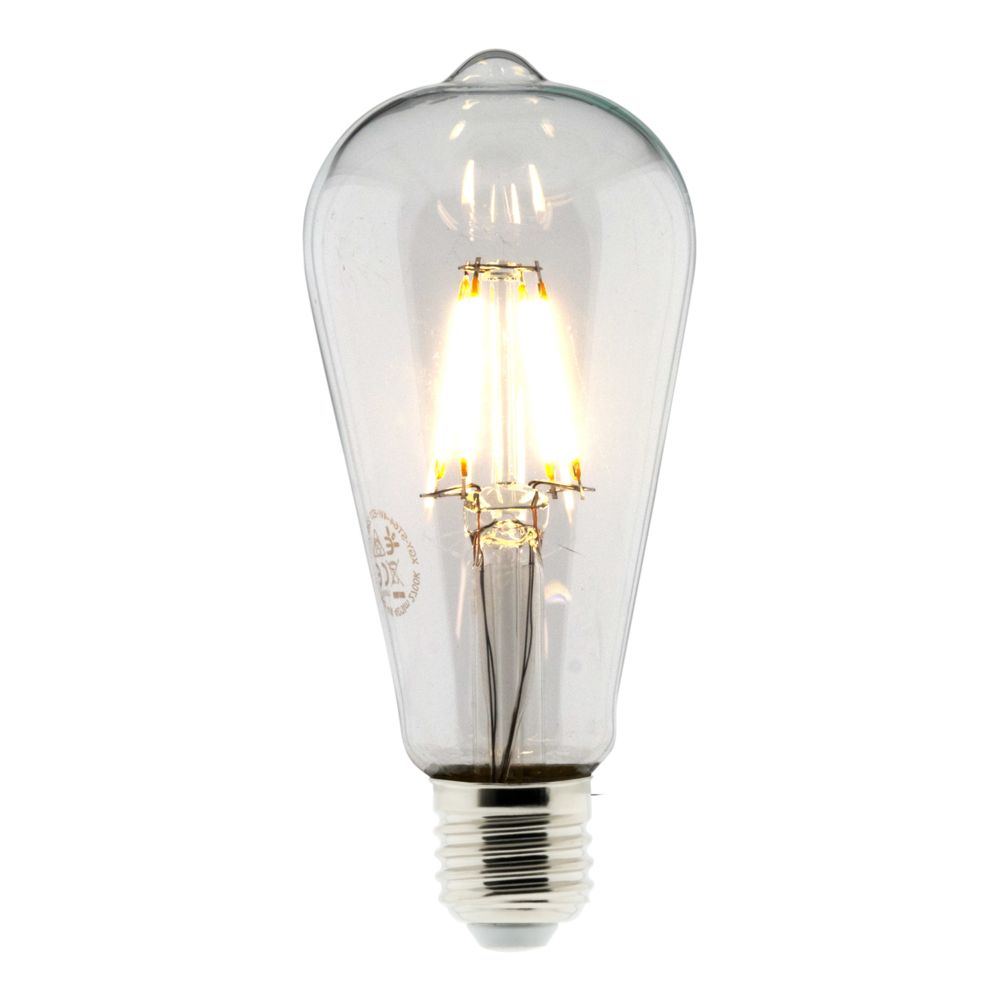 Elexity - Ampoule Déco filament LED ST64 4W E27 470lm 2700K (blanc chaud) - Ampoules LED