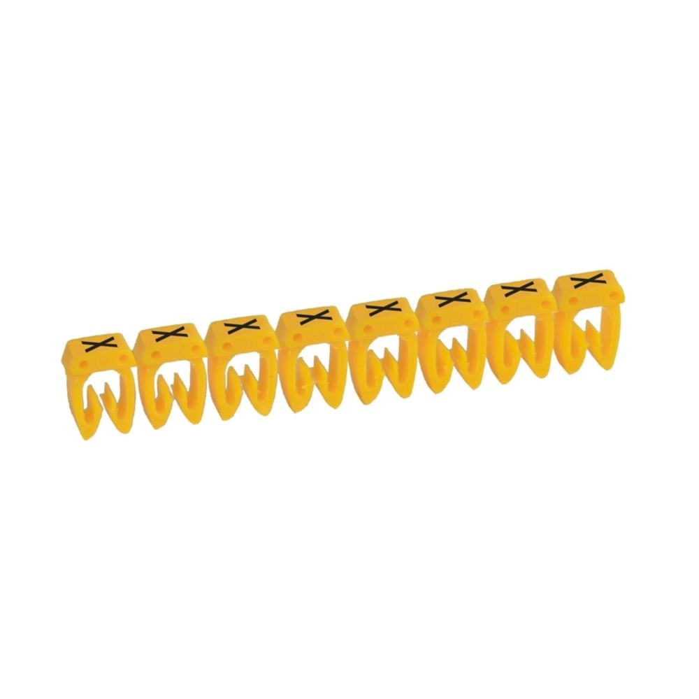 Legrand - repère pour fil de 0.5 à 1.5 mm2 - lettre x - couleur jaune - legrand cab 3 - Accessoires de câblage