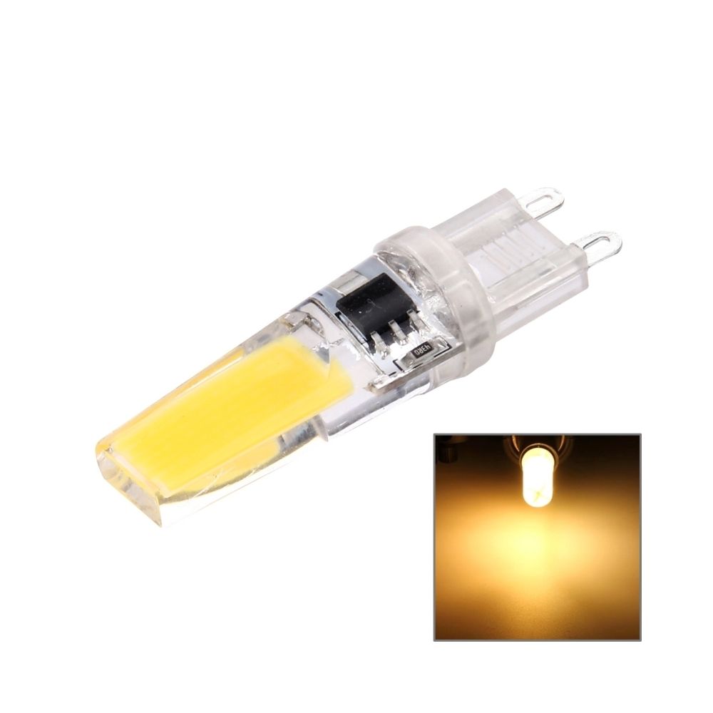 Wewoo - Ampoule Transparent pour Halls / Bureau / Accueil, AC 220-240V, bouchon blanc chaud G9 3W 300LM Silicone Dimmable COB LED Lumière - Ampoules LED