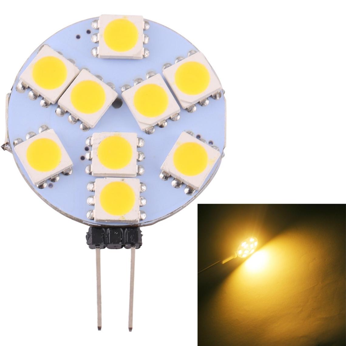Wewoo - G9 9 LEDs SMD 5050 108LM 2800-3200K Ampoule de lampe à culot à intensité variable à variableDC 12V blanc chaud - Ampoules LED