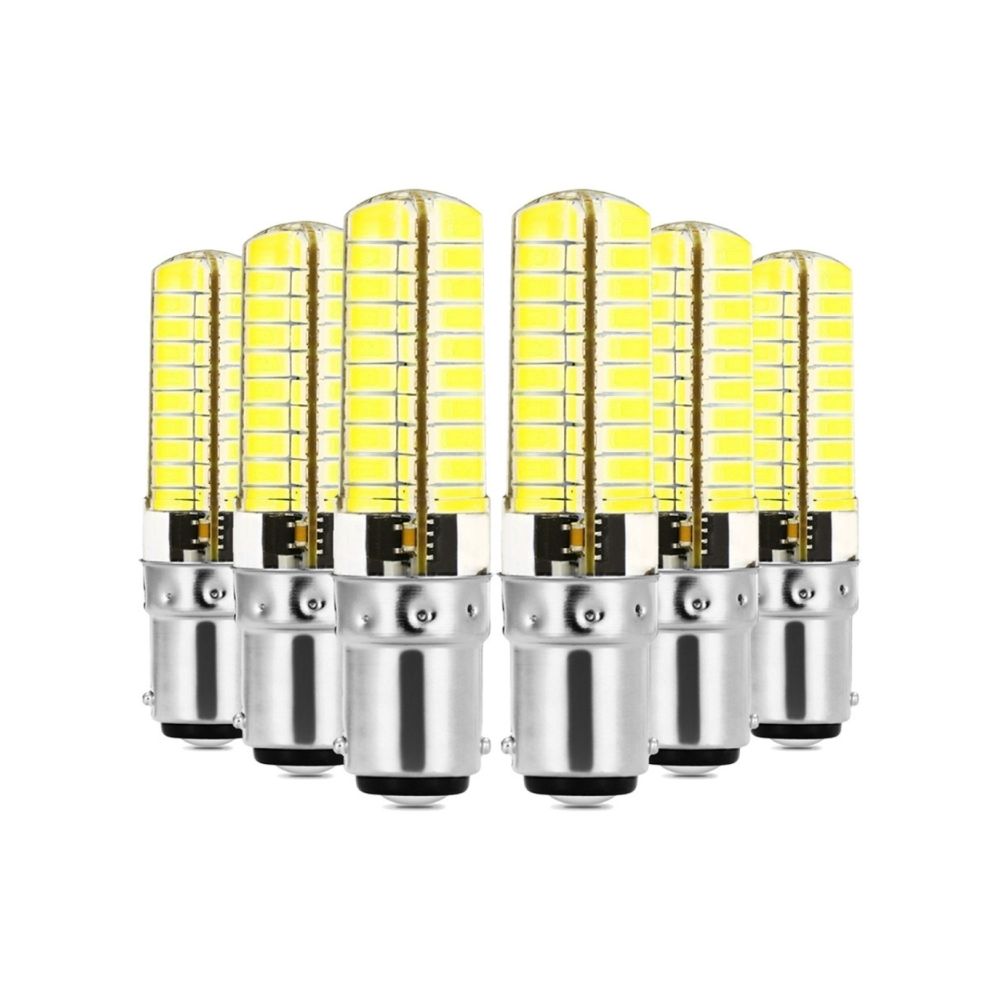 Wewoo - Ampoule LED SMD 5730 6PCS BA15D 5W CA 220-240V 80LEDs SMD 5730 lampe à économie d'énergie en silicone (blanc froid) - Ampoules LED