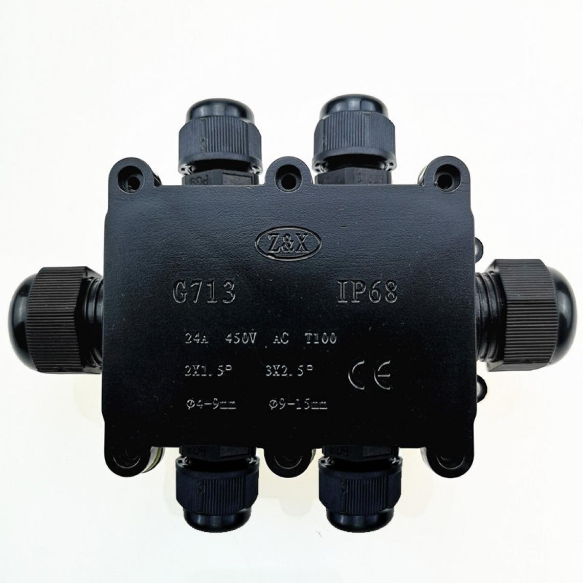Wewoo - Boîte de jonction à six voies étanche G713 IP68 pour protéger le circuit imprimé - Ampoules LED