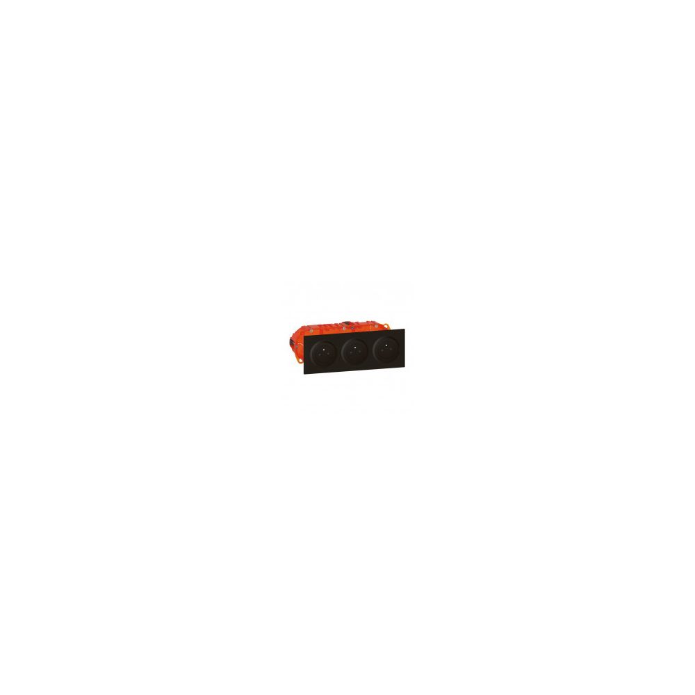 Legrand - Kit triple prise de courant 2P+T Surface 16A précâblées Dooxie - Noir - 300406 - Legrand - Fiches électriques
