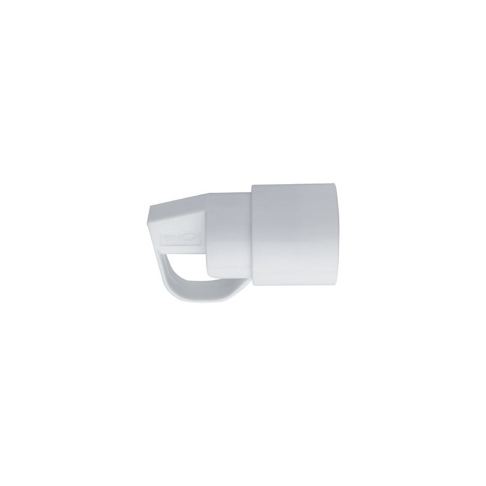 Dhome - Fiche plastique 2p+t-10/16 a vg femelle blanc avec anneau - Interrupteurs et prises en saillie