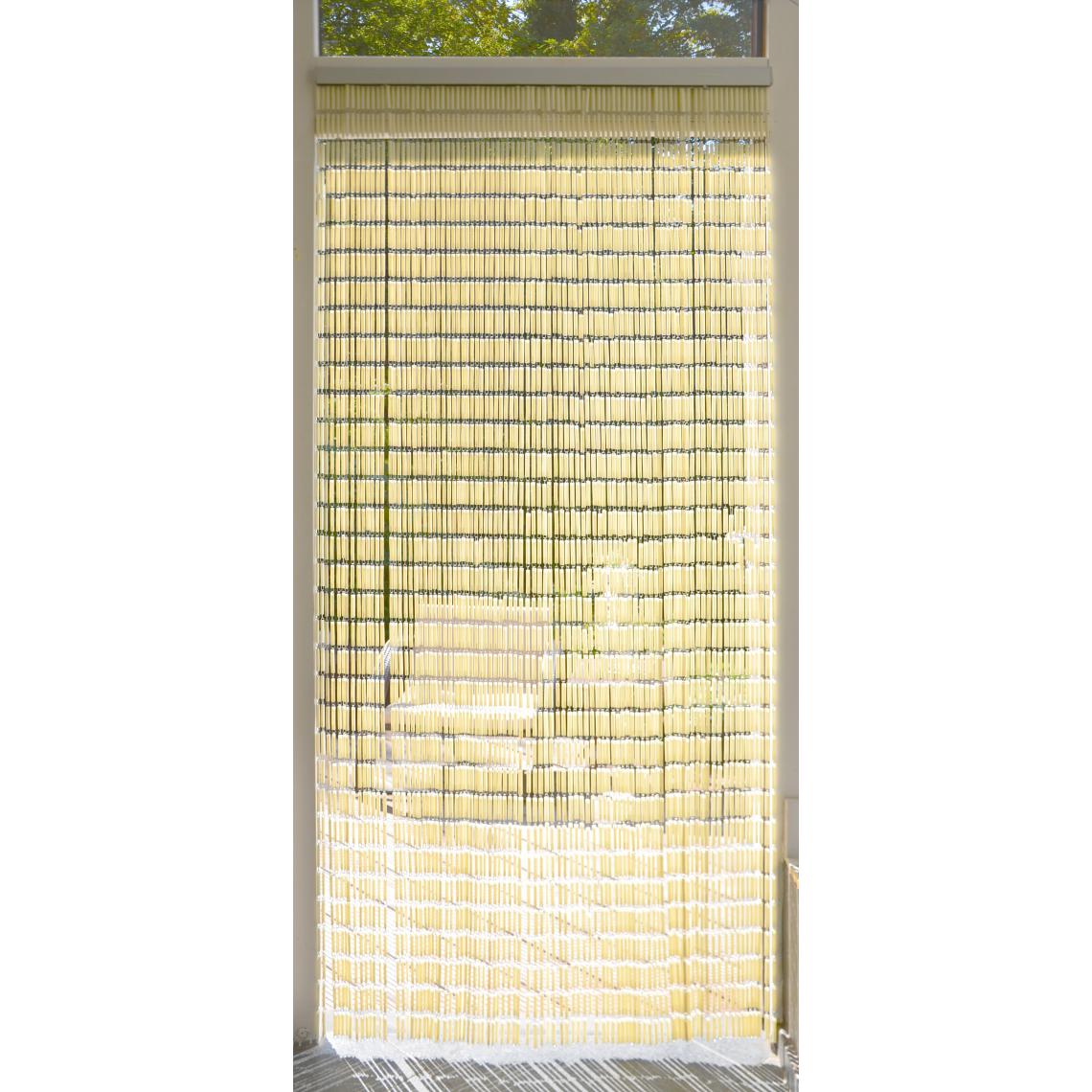 Confortex - Rideau portière Tube 90x210 cm Blanc - Moustiquaire Fenêtre