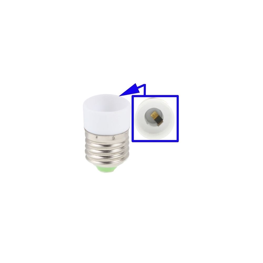 Wewoo - Douilles Ampoule blanc E14 à E27 Convertisseur - Douilles électriques