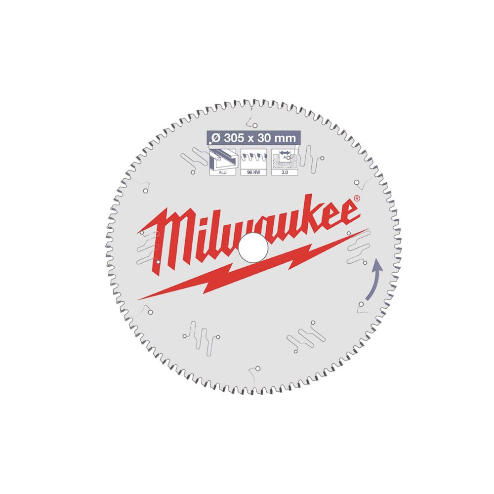 Milwaukee - Lame scie circulaire MILWAUKEE pour scie à onglet 96 dents 3x305mm 4932471323 - Accessoires sciage, tronçonnage