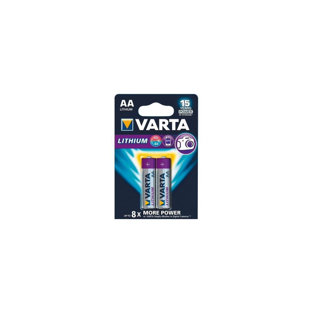 Varta - VARTA Piles lithium 6106301402 FR06 / AA blister de 2 - Piles standard