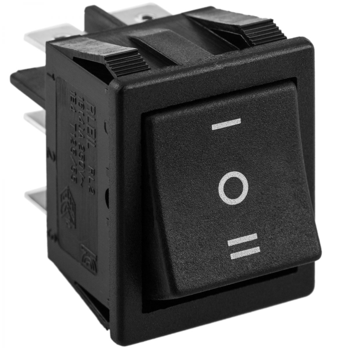 Bematik - Interrupteur bipolaire à bascule DPST 6 broches noir - Fils et câbles électriques