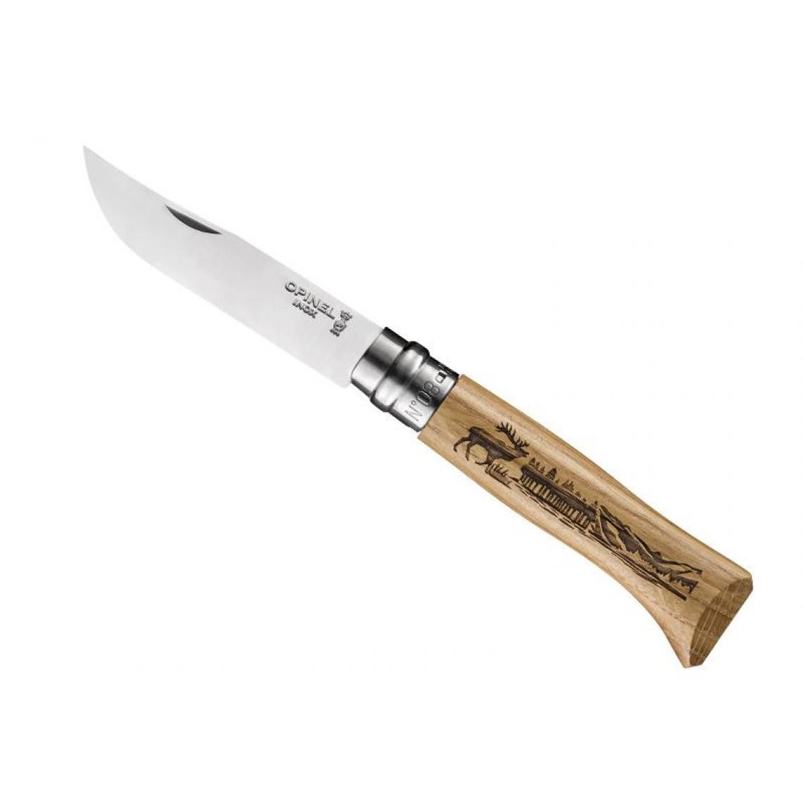 Opinel - OPINEL - 92332 - OPINEL ANIMALIA 3 CHENE 8 VRI CERF - Outils de coupe