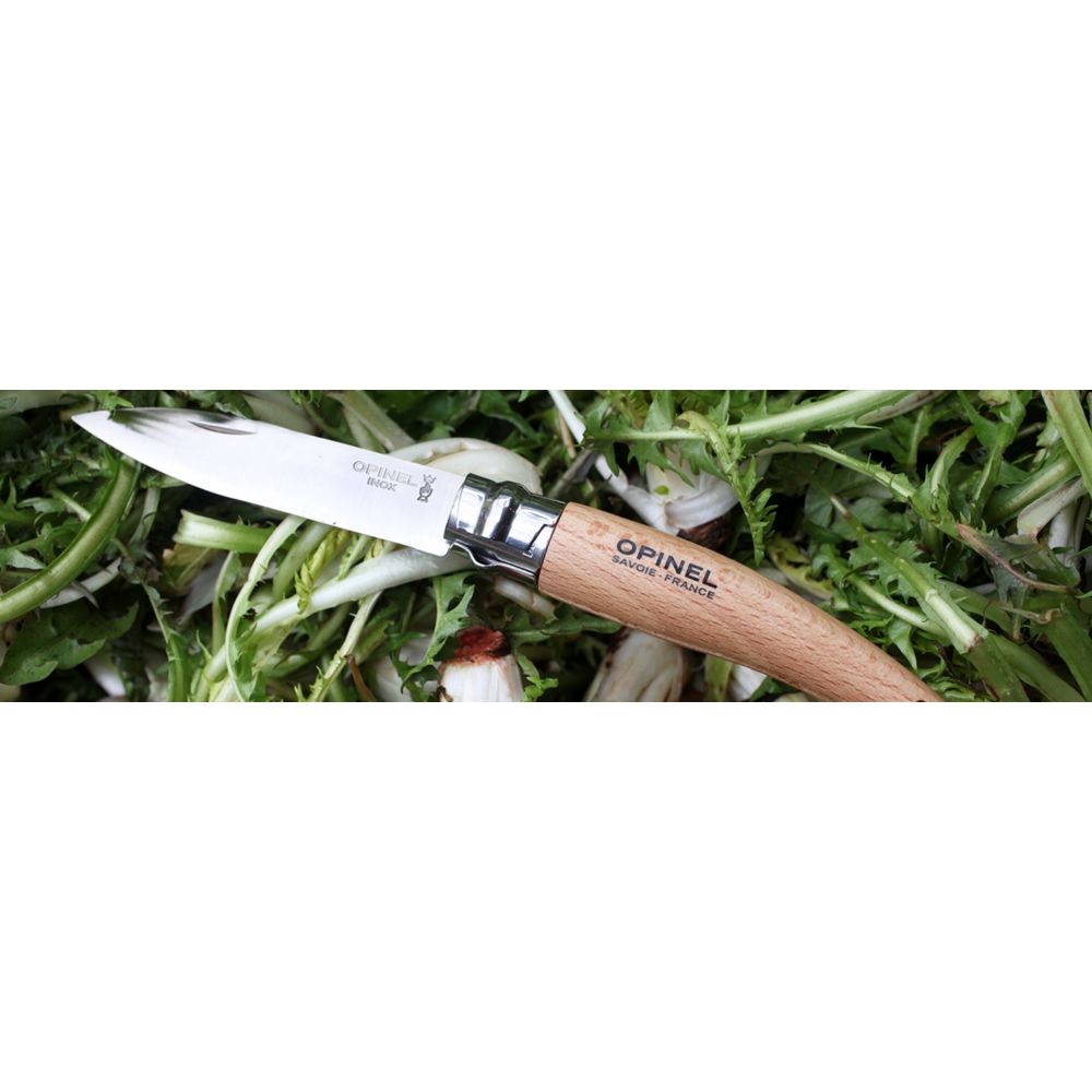 Opinel - Couteau de jardin OPINEL N°8 lame Inox avec bague de sécurité - 133080 - Outils de coupe