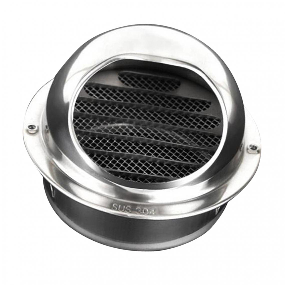 marque generique - Grille de ventilation ronde en inox pour extracteur - Taureau 10cm - Kitchenette