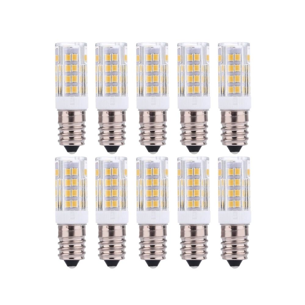 Wewoo - Ampoule LED SMD 2835 10 PCS E14 5W 2835SMD 51LEDs Ceramics Light Lampe à DEL à DEL, CA 220-240V (blanc chaud) - Ampoules LED