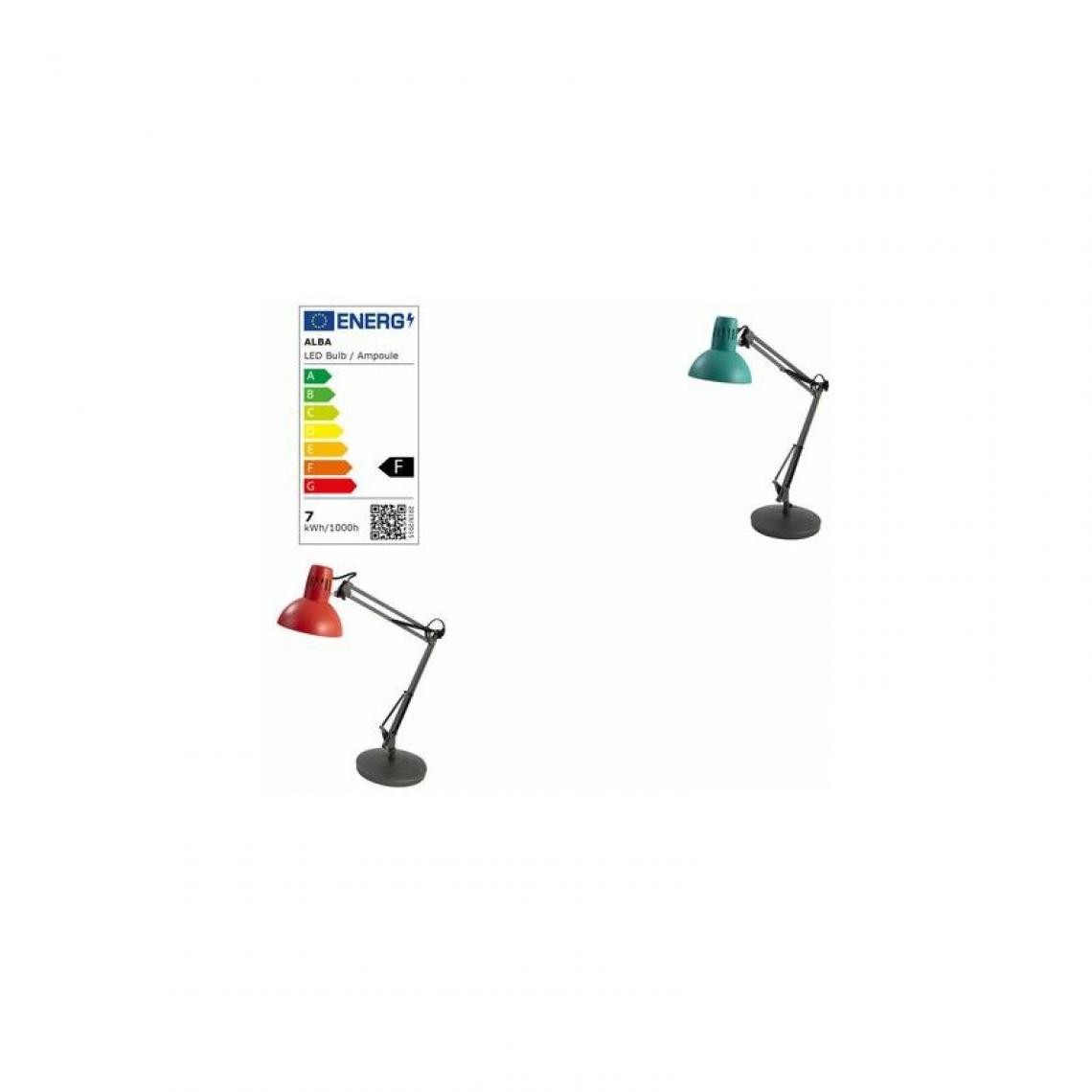 Alba Montres - ALBA Lampe de bureau à LED 'ARCHICOLOR', culot, vert / gris () - Ruban LED
