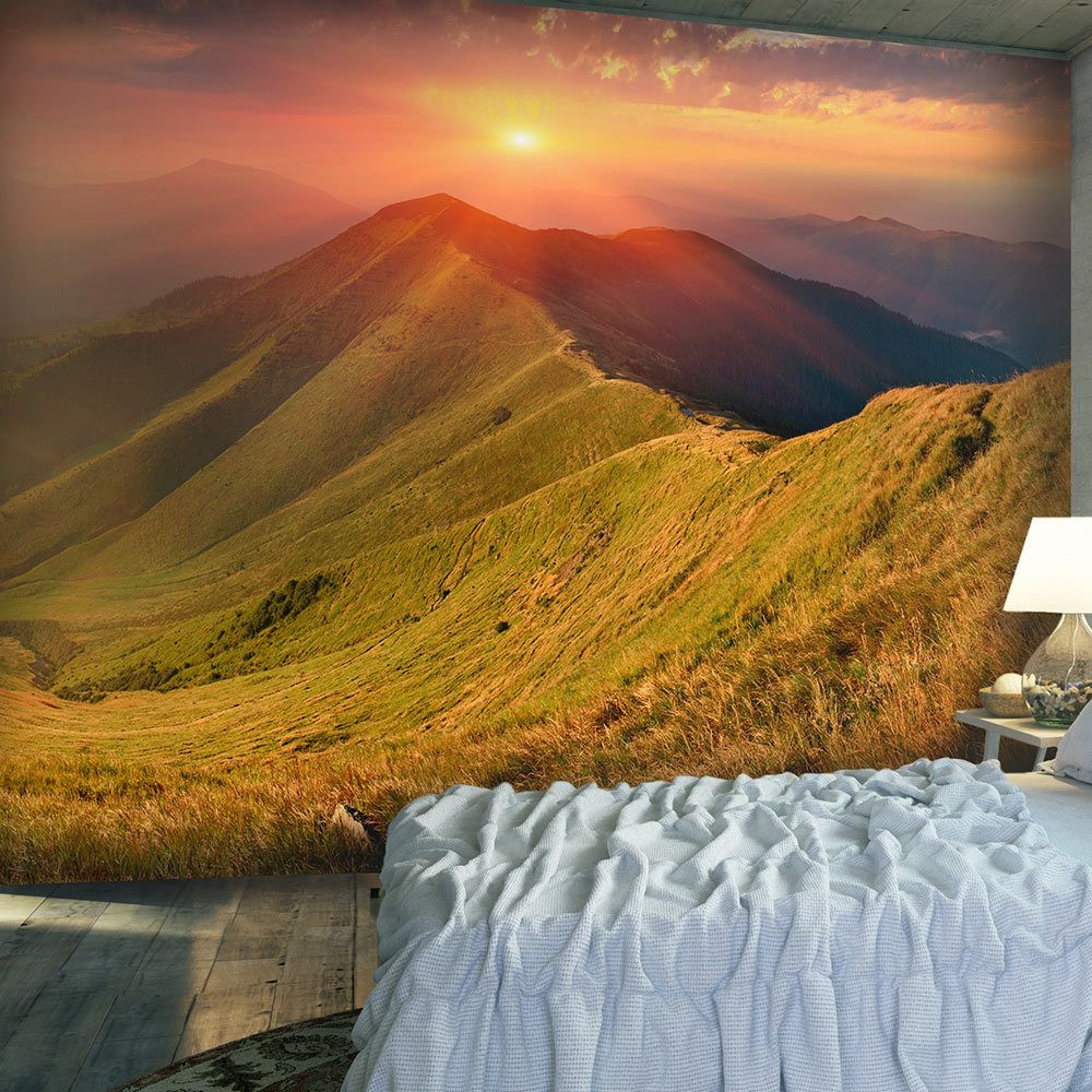 marque generique - 400x309 Papier peint Montagnes Paysages Admirable Paysage d'automne, Carpates - Papier peint