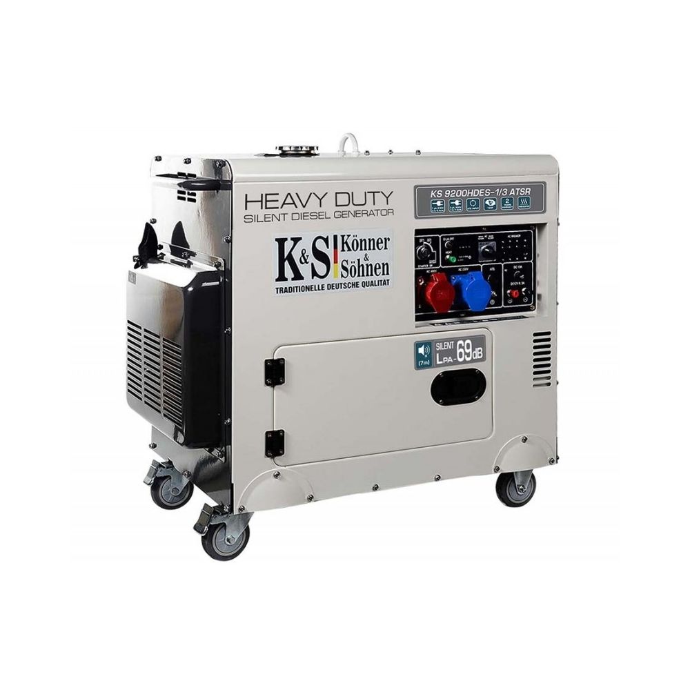 Konner & Sohnen - Konner & Sohnen groupe électrogène Diesel mono et tri 7500w KS 9200 HDES-1/3 ATSR euro V - Groupe électrogène essence