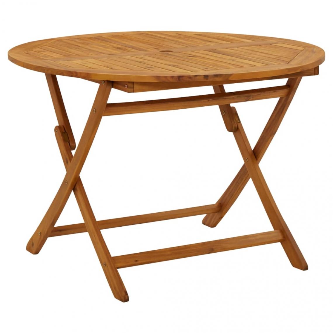 Vidaxl - vidaXL Table pliable de jardin 110 cm Bois d'acacia massif - Tables de jardin