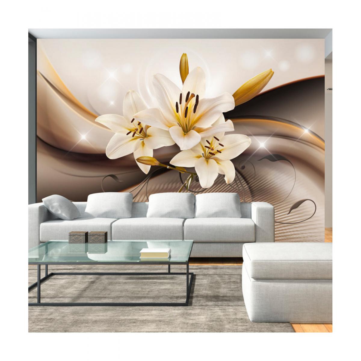 Artgeist - Papier peint - Golden Lily 100x70 - Papier peint