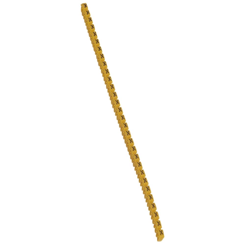 Legrand - repère pour fil de 1.5 à 2.5 mm2 - lettre x - couleur jaune - legrand cab 3 - Accessoires de câblage