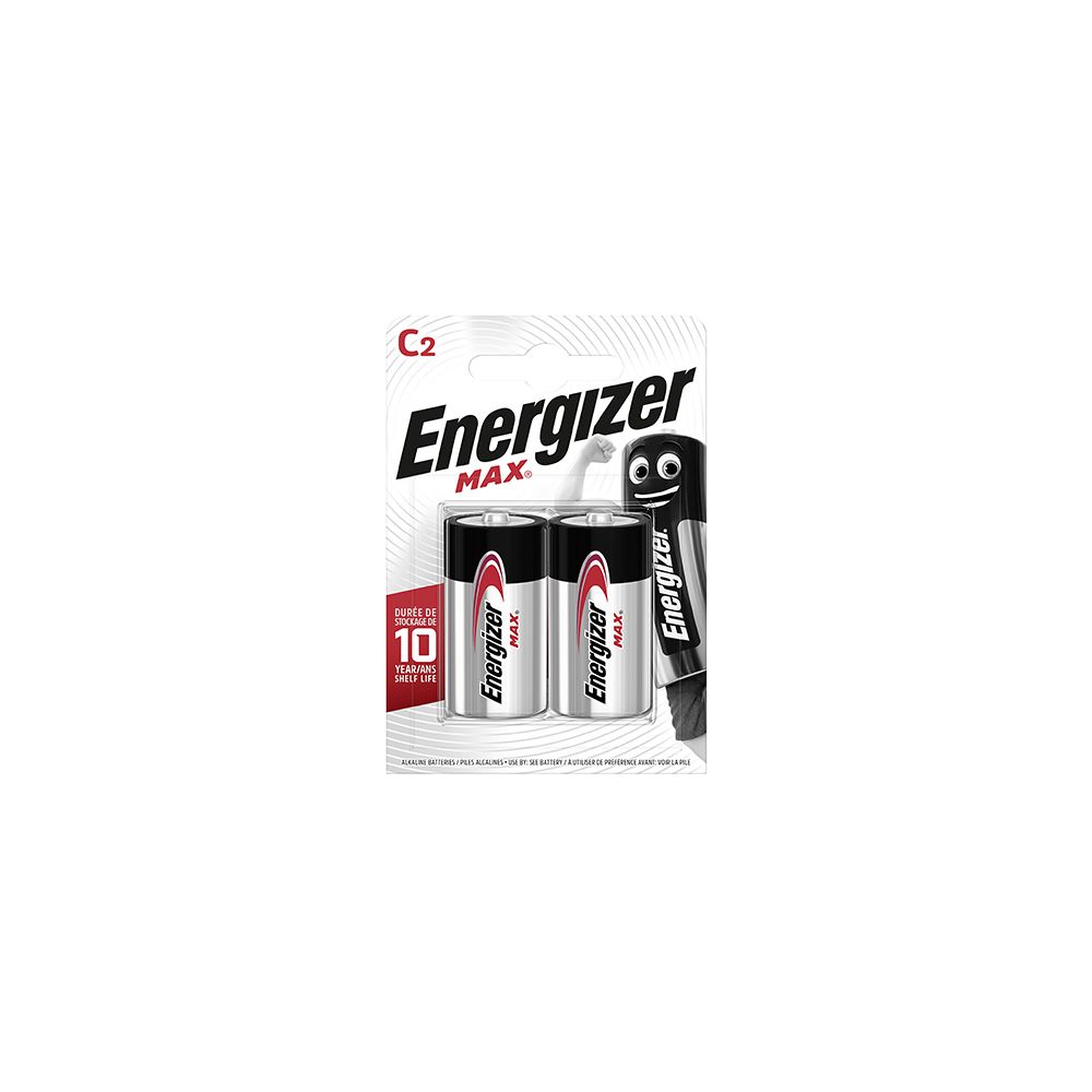 Energizer - Blister 2 piles Energizer Max LR14 - Piles rechargeables