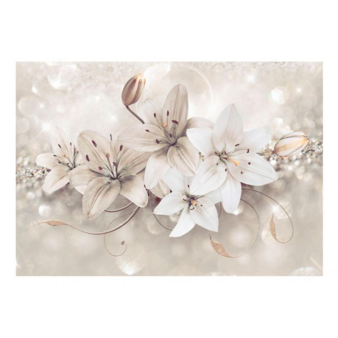 Artgeist - Papier peint - Diamond Lilies .Taille : 100x70 - Papier peint