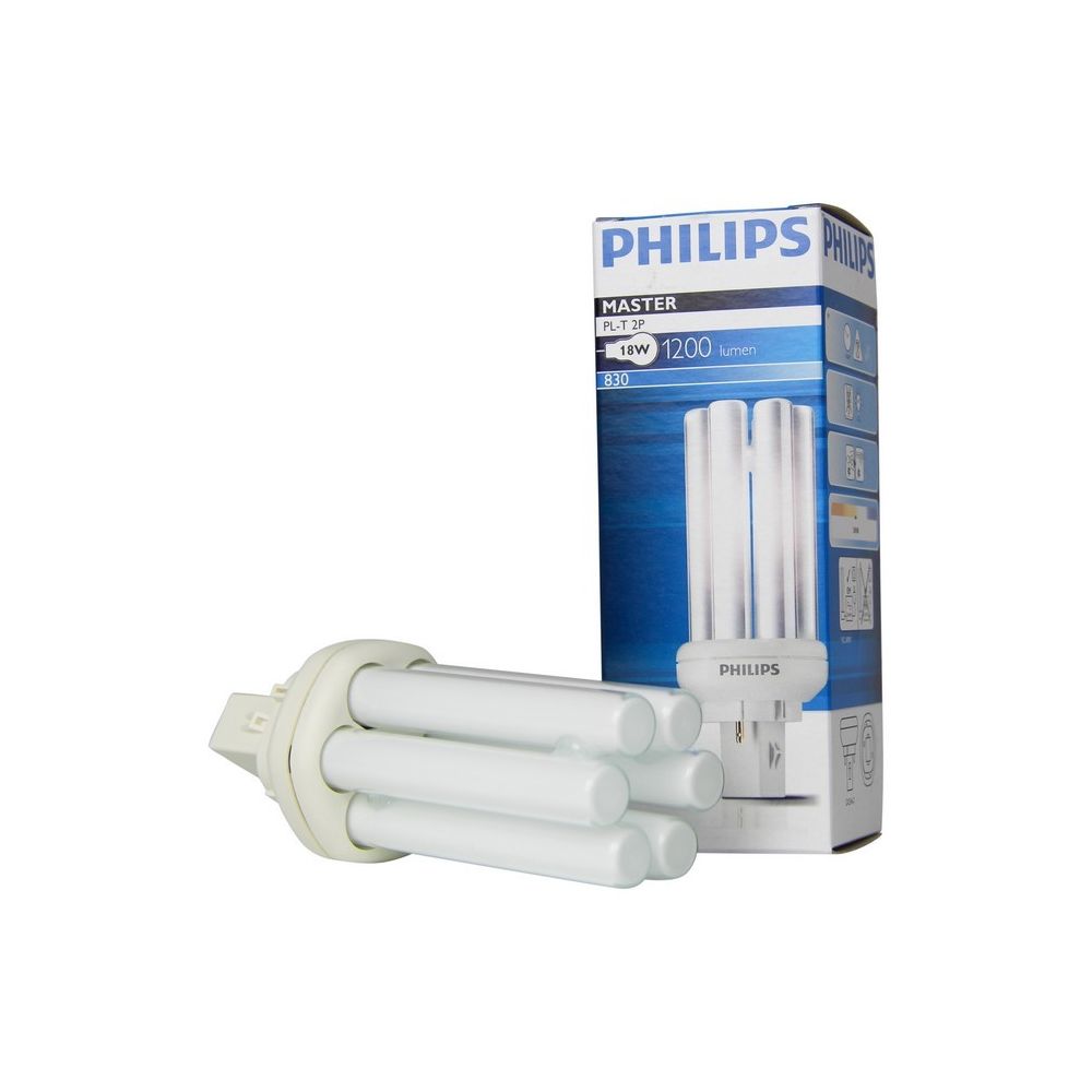Philips - Philips 610614 - Ampoule GX24d-2 MASTER PL-T 18W 840 2P 1200lm Blanc Froid - Tubes et néons