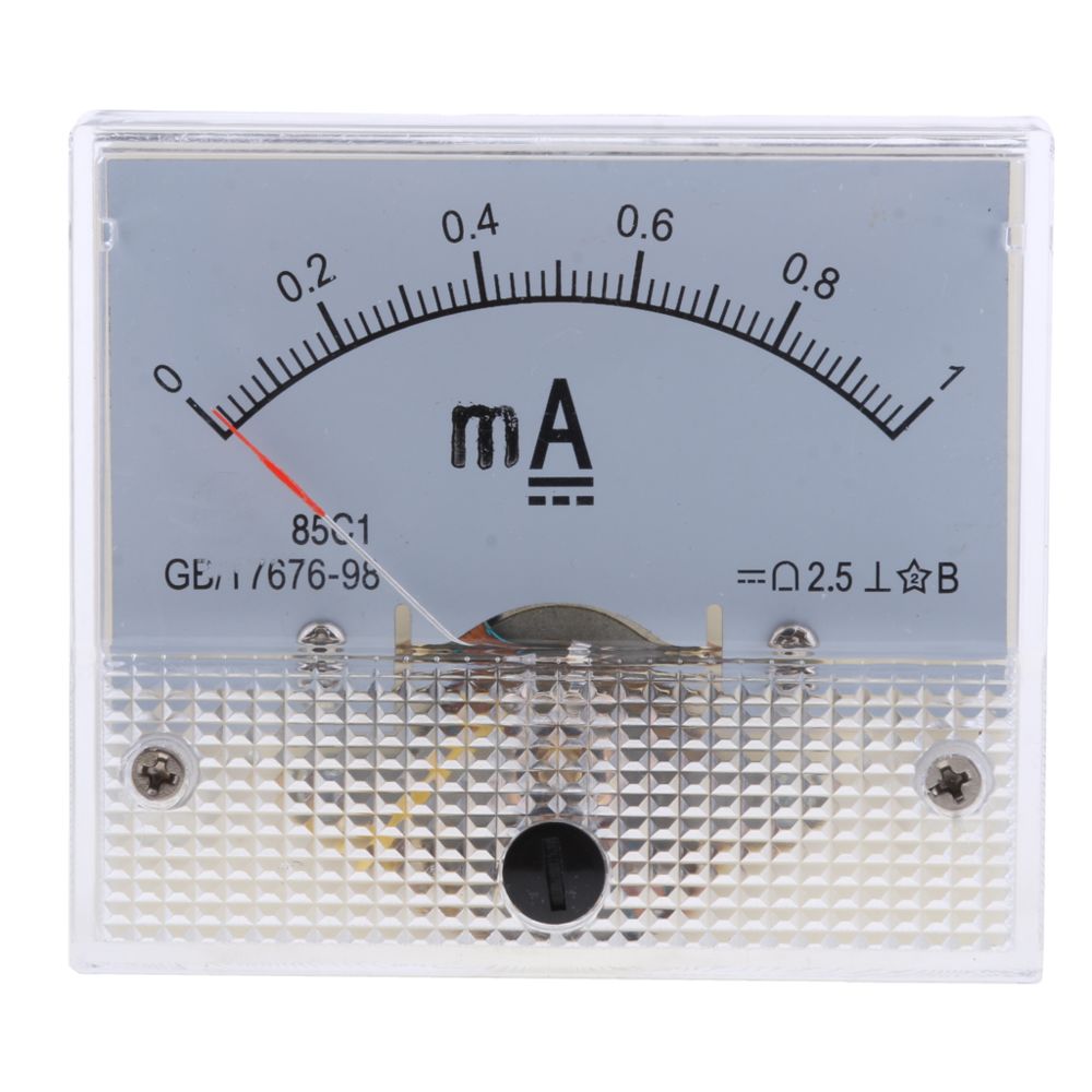 marque generique - dc ampèremètre analogique panneau compteur amp mètres courant manomètre pointeur type 0-1ma - Mètres