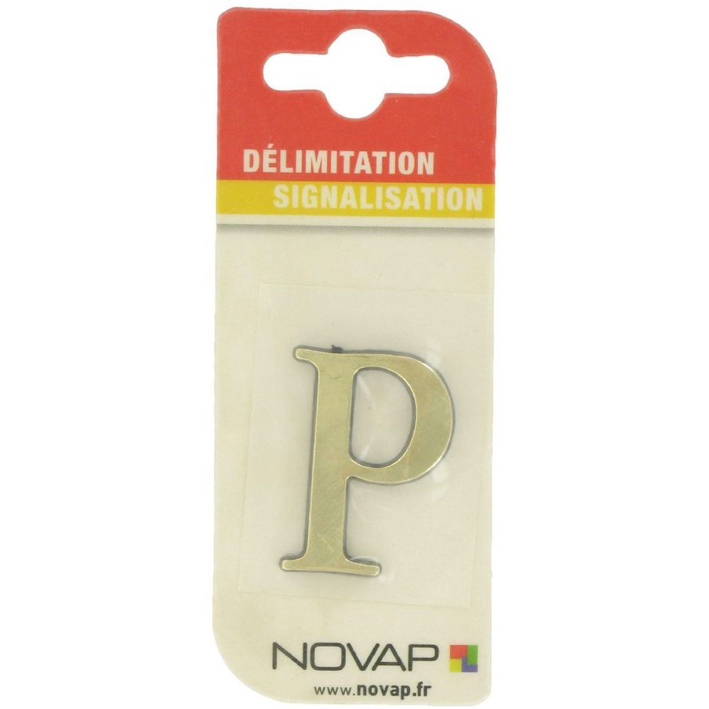 Novap - Adhésif plastique en relief coloris or Novap P - Extincteur & signalétique