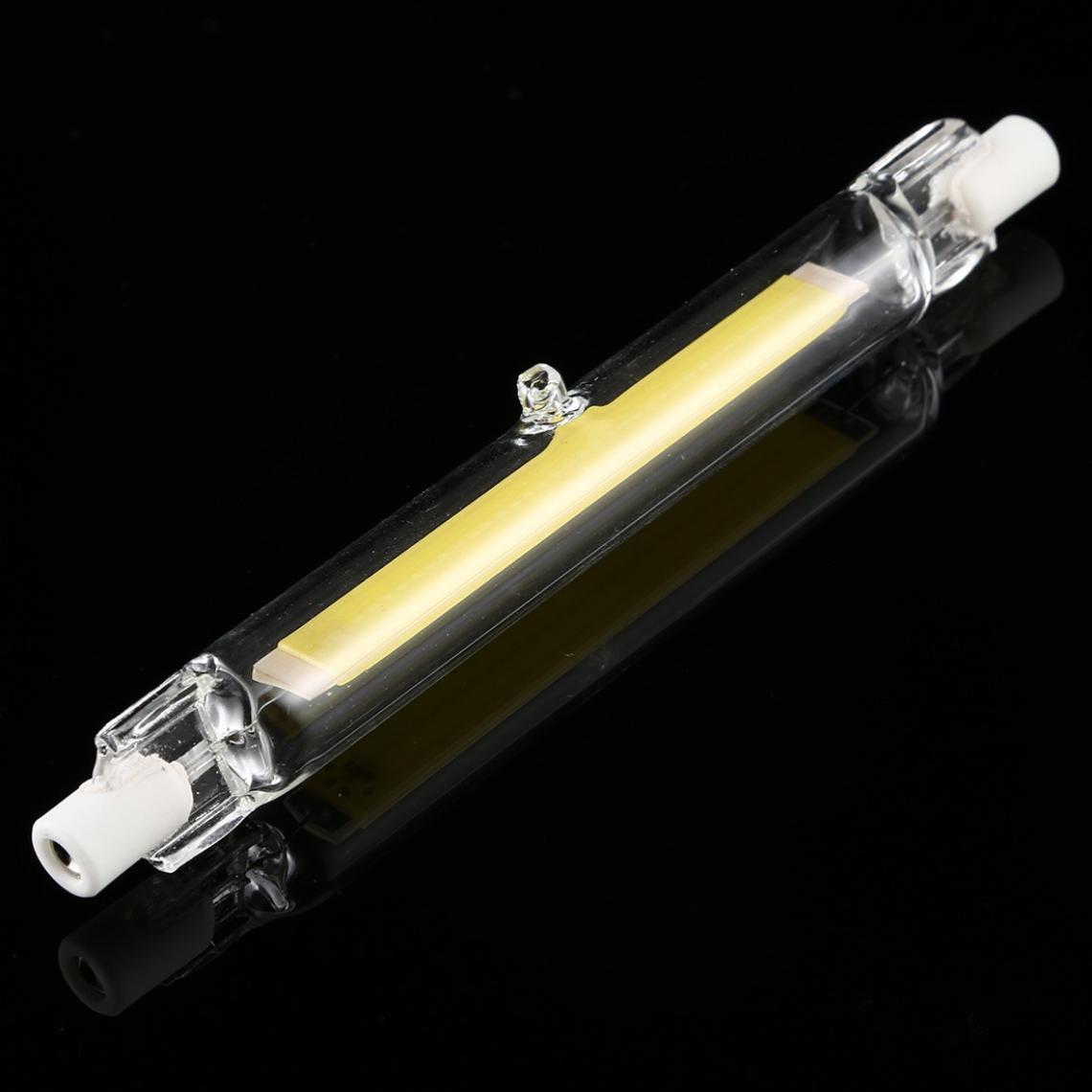 Wewoo - R7S 7W 500LM 118mm COB LED ampoule de verre tube remplacement halogène lumière spotlumière blanche - Tubes et néons