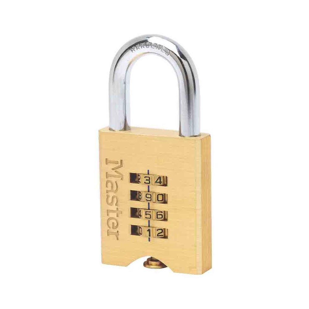 Master Lock - MASTER LOCK - Cadenas laiton massif haute sécurité à combinaison 50 mm - Verrou, cadenas, targette