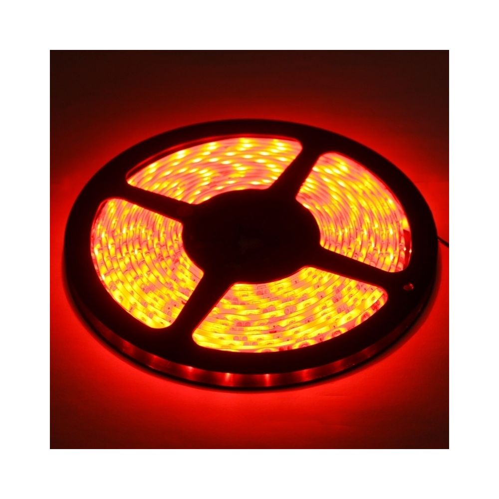 Wewoo - Ruban LED Waterproof Epoxyde rouge Lumière imperméable de corde de la 3528 SMD époxyde, 60 / M, longueur: 5M - Ruban LED