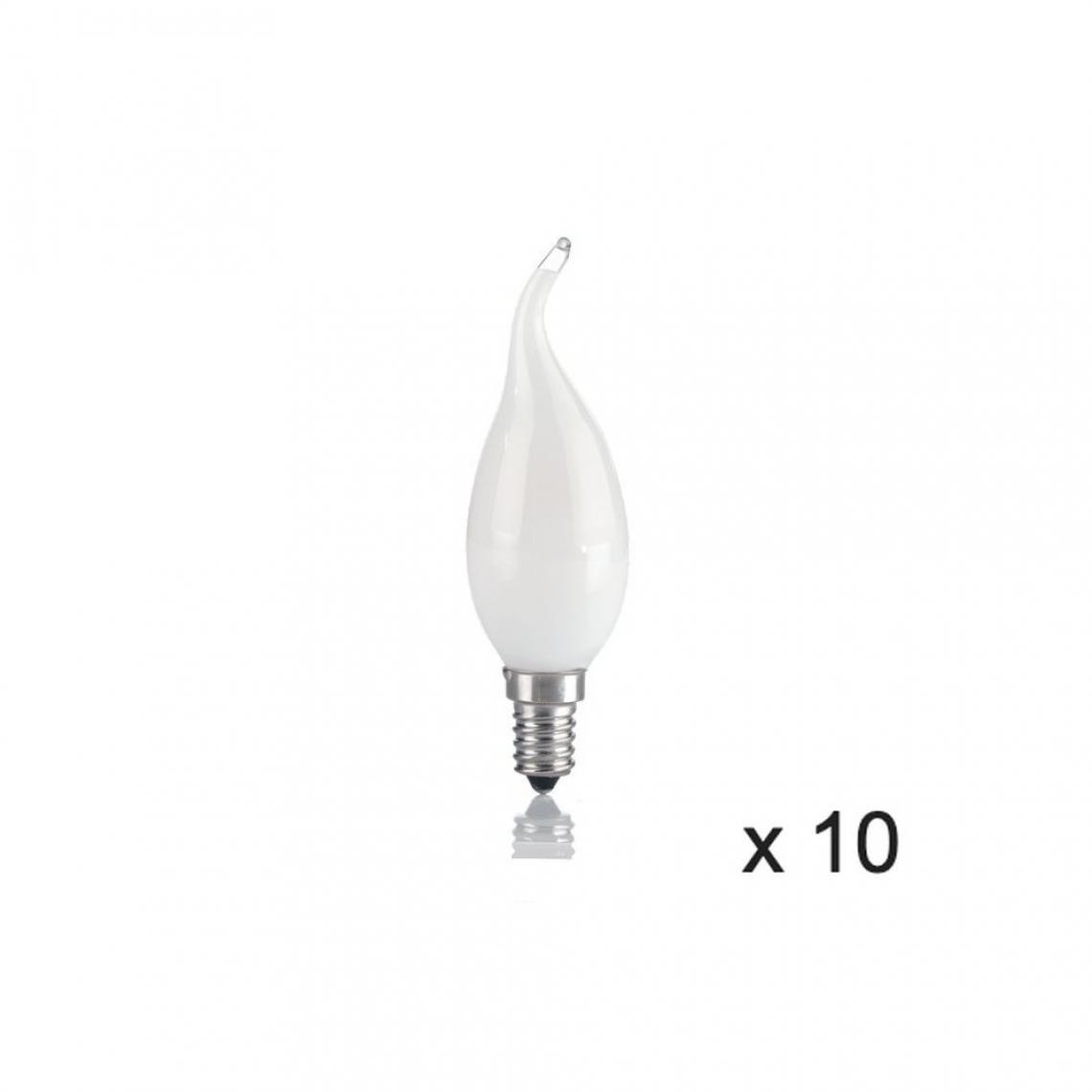 Ideal Lux - Ampoule (x10) 4W E14 Blanc D3,5 151793 - Ampoules LED
