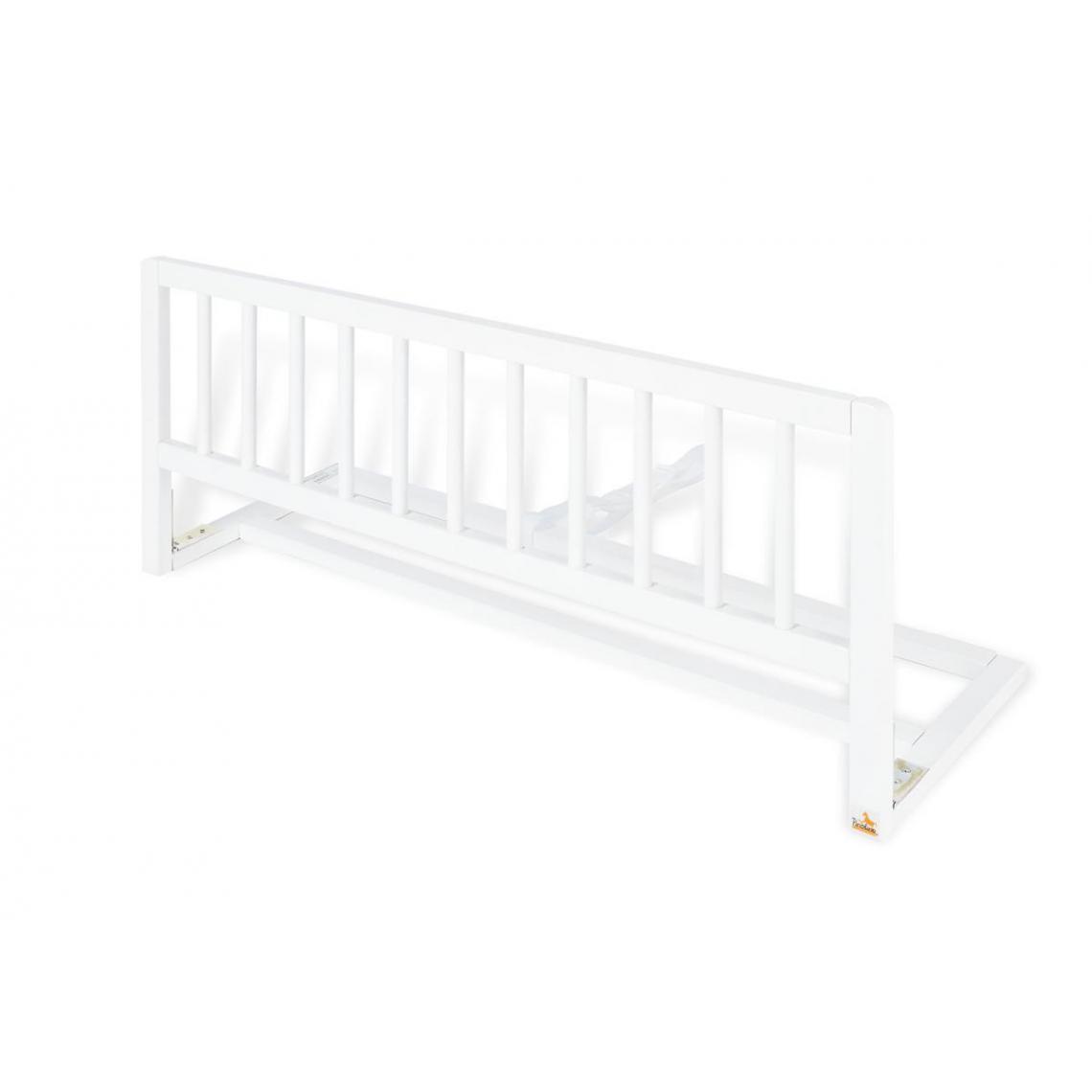 Pinolino - Barriere de lit classique 90cm Hetre Blanc - Bloque-porte